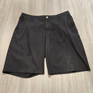 Lululemon Shorts Men 38 Black The Works 11" ABC‎ Chino Stretch